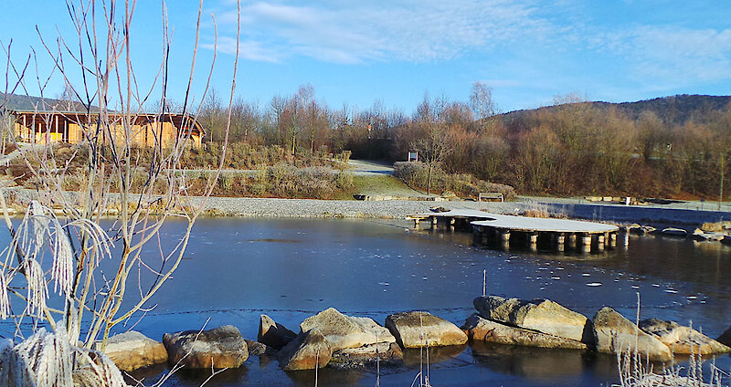 Feng Shui Park im Winter